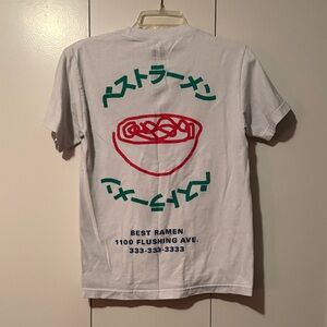 A.Lab White Graphic T-Shirt Best Ramen